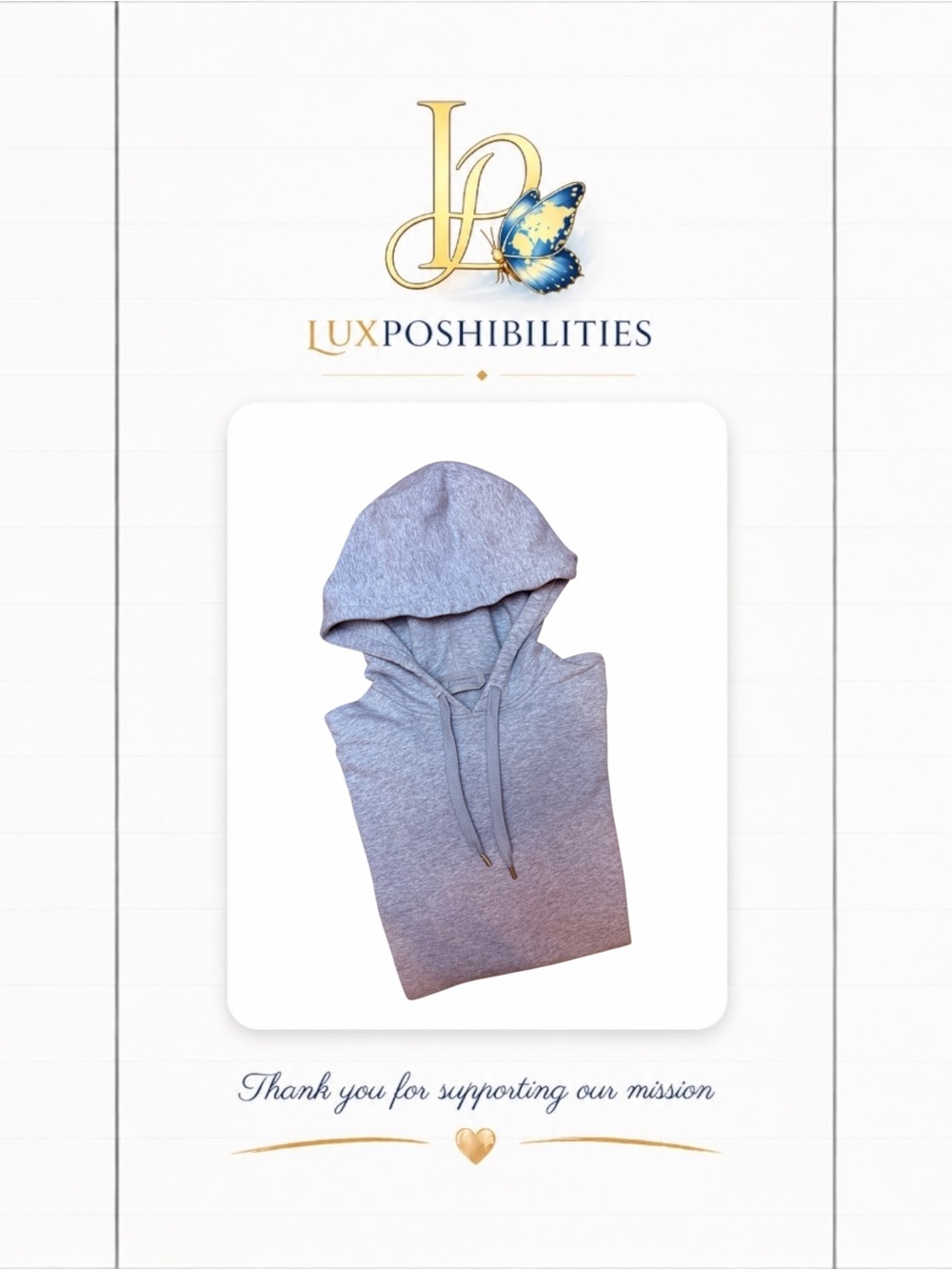 lululemon athletica 8 Light Gray Women's Hooded Sweatshirt